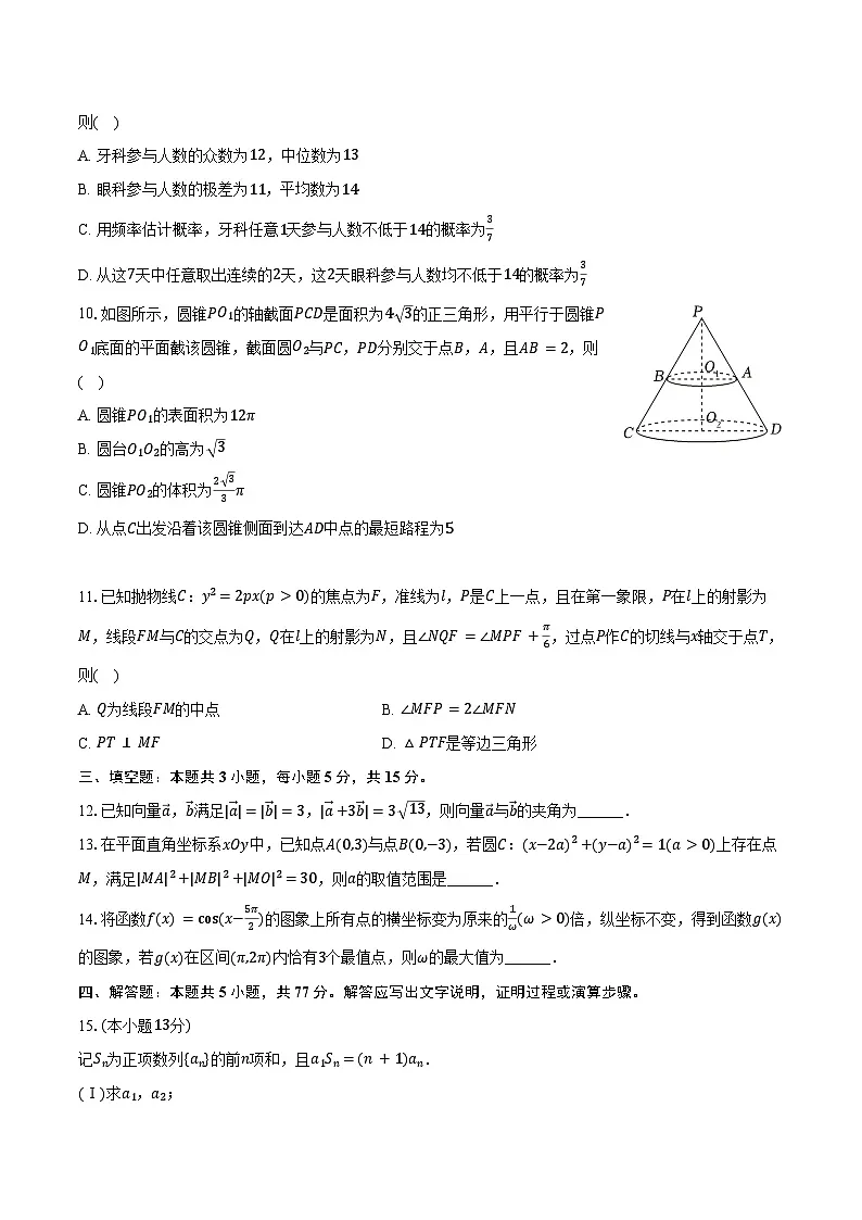 2024-2025学年河南省周口市高二（下）期末数学试卷（含解析）第2页