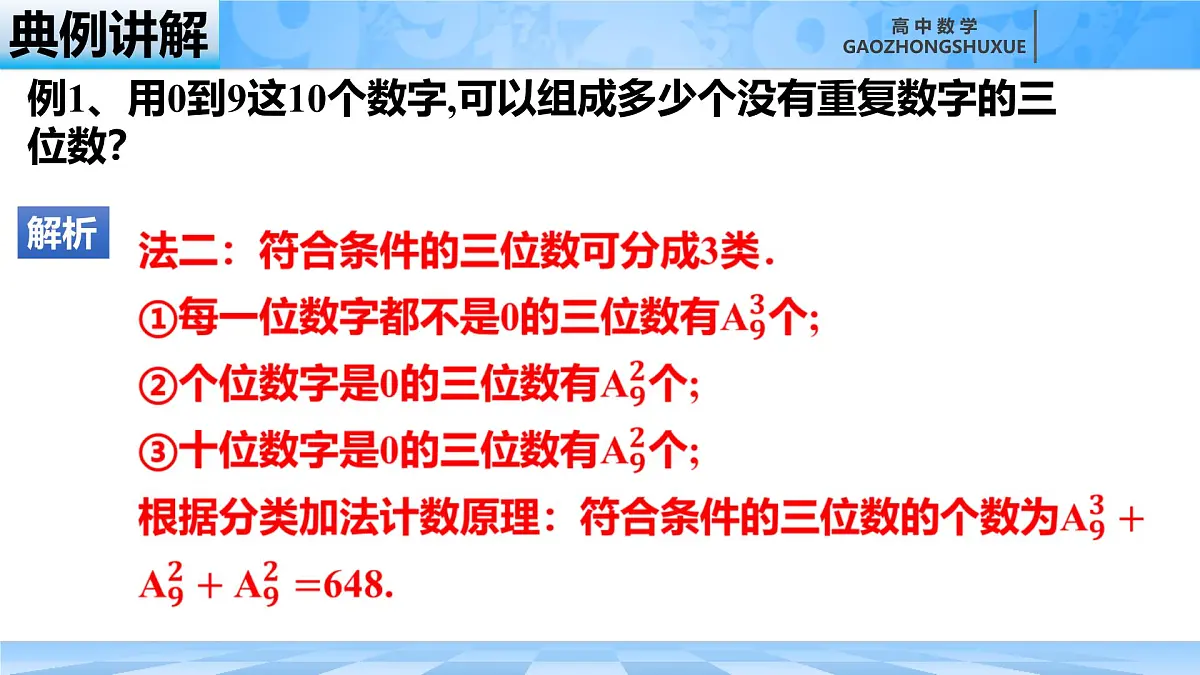 人教B版高中数学选修2 3-1-2《排列与排列数第二课时》课件第7页