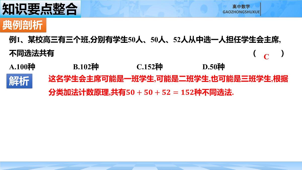 人教B版高中数学选修2 第三章《排列、组合、与二项式定理----归纳复习》课件第4页