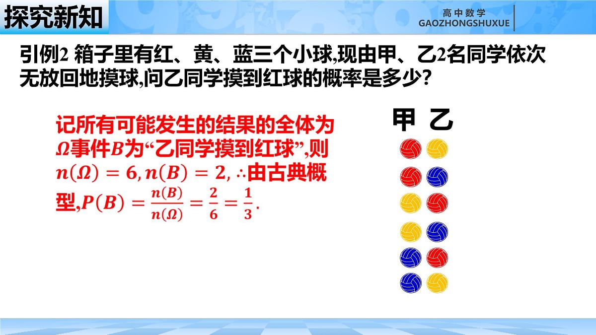 人教B版高中数学选修2 4-1-1《条件概率》课件第6页