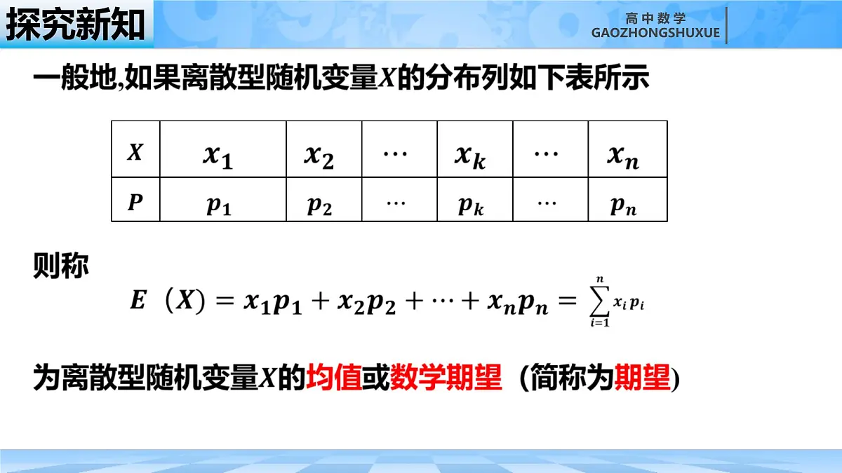 人教B版高中数学选修2 4-2-4《随机变量的数字特征》课件第7页