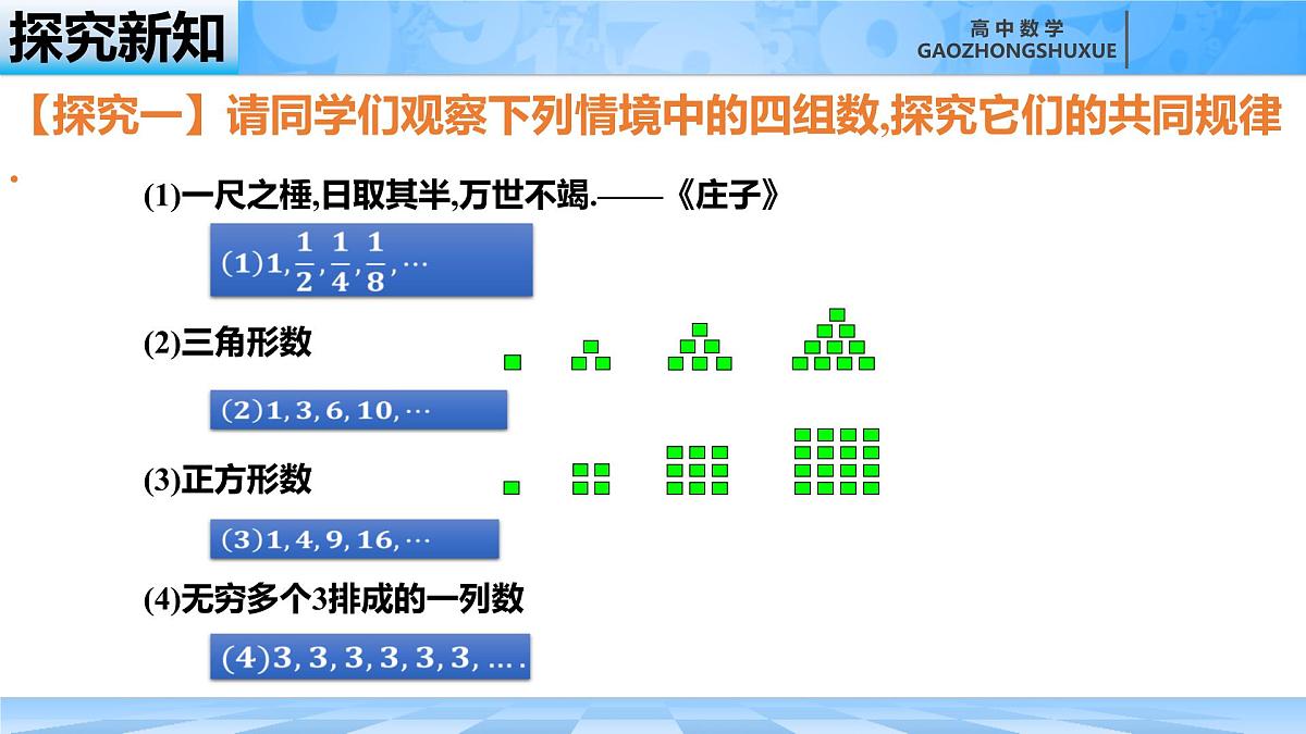 人教B版高中数学选修3 5-1-1《数列的概念》课件第4页
