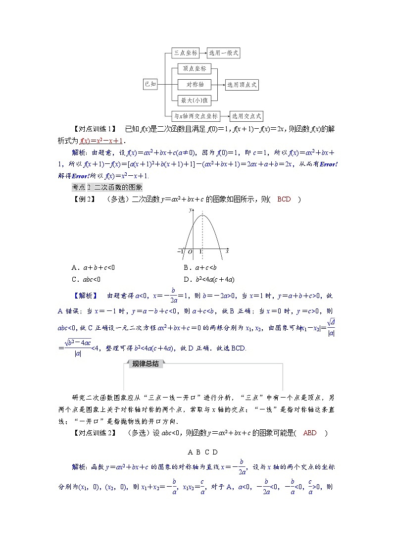 高考数学精品讲义练习【一轮复习】第二章　2．5　二次函数第3页