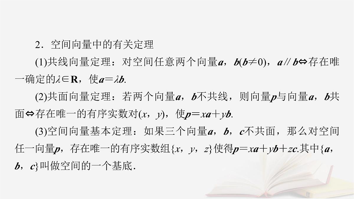 2026届高考数学一轮总复习第7章立体几何第5讲空间向量及其运算课件第7页