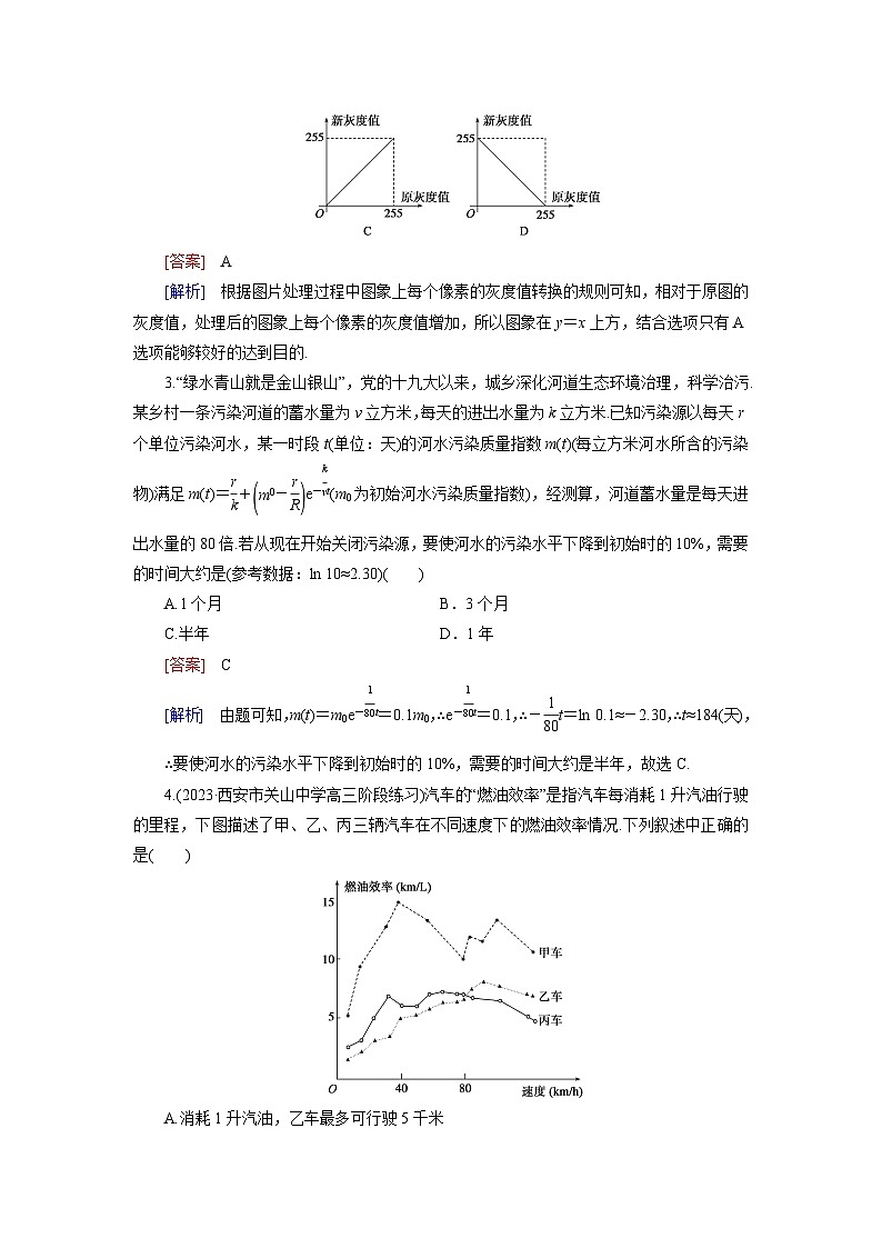 2026届高考数学一轮总复习提能训练练案14函数模型及其应用第2页