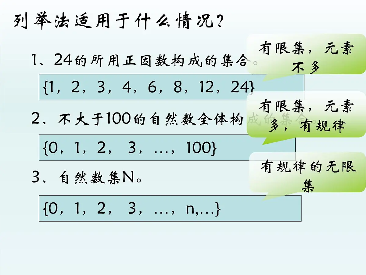 人教课标B版高中数学必修1 1-1-2《集合的表示方法》课件第5页