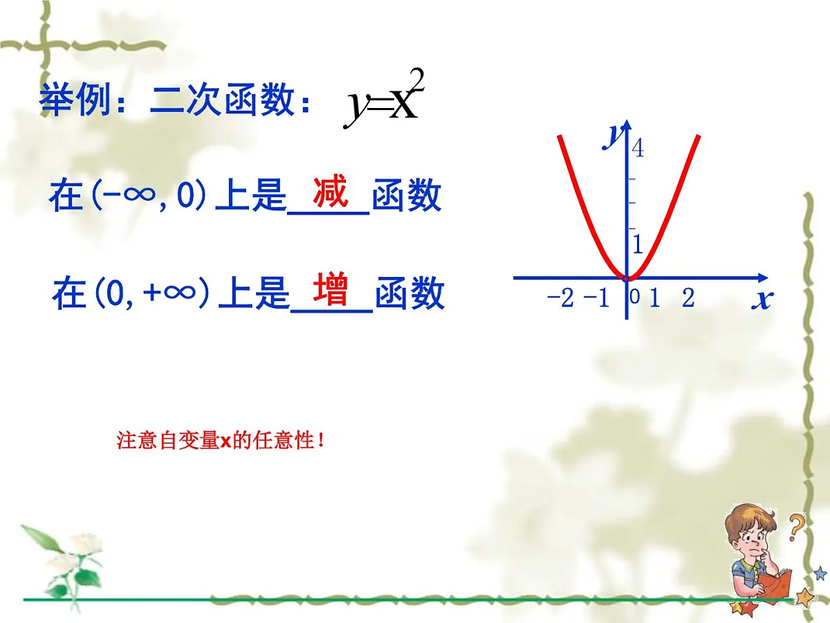 人教课标B版高中数学必修1 2-1-3《函数的单调性》-教学课件第6页