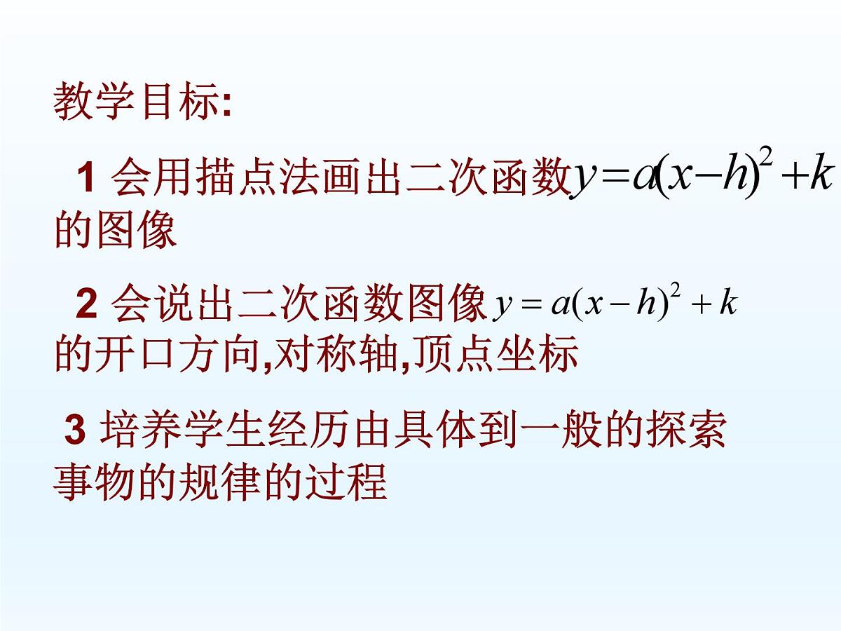 人教课标B版高中数学必修1 2-2-2《二次函数的性质与图像》课件第2页