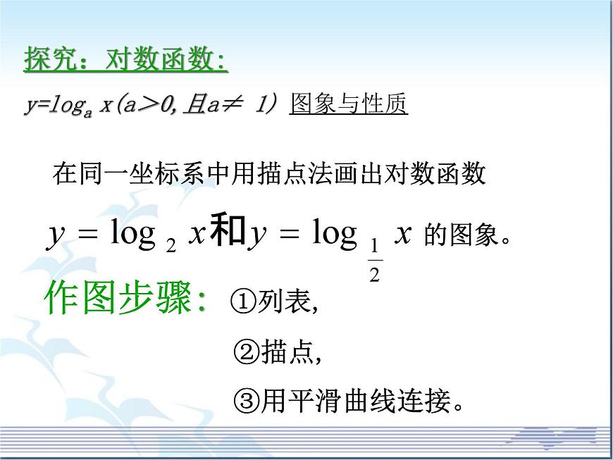 人教课标B版高中数学必修1 3-2-2《对数函数》-教学课件第4页