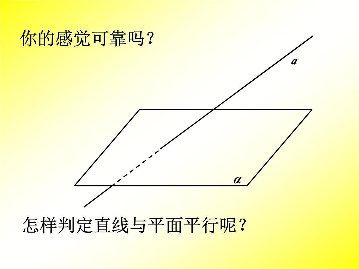 人教课标B版高中数学必修2 1-2-2《直线与平面平行的判定》课件第4页