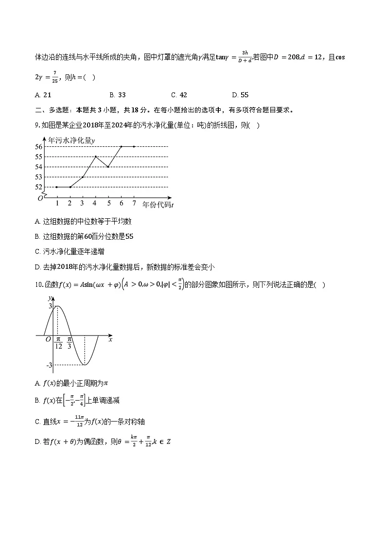 2024-2025学年河南省信阳市固始县永和高中联考高一下学期7月期末数学试卷（含答案）第2页