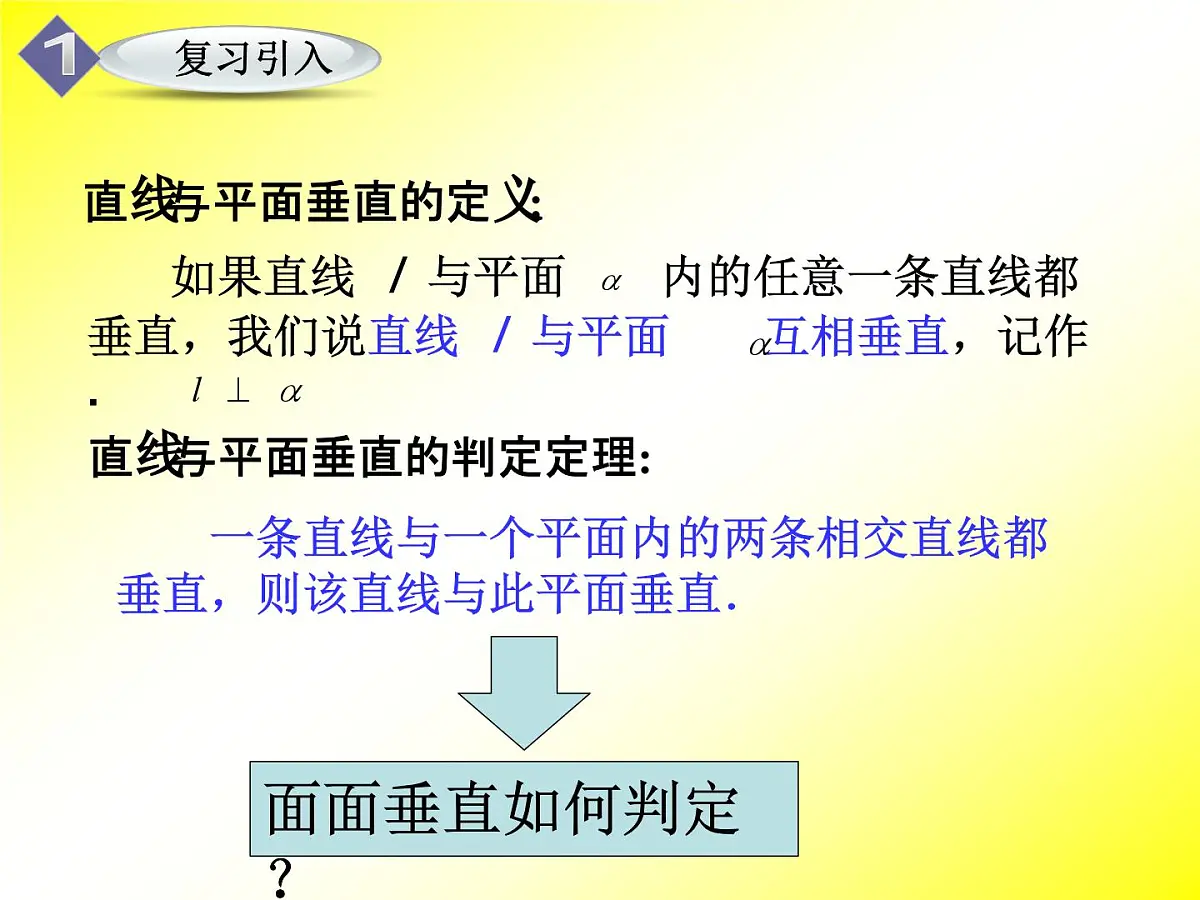人教课标B版高中数学必修2 1-2-3《平面与平面垂直的判定》课件第2页