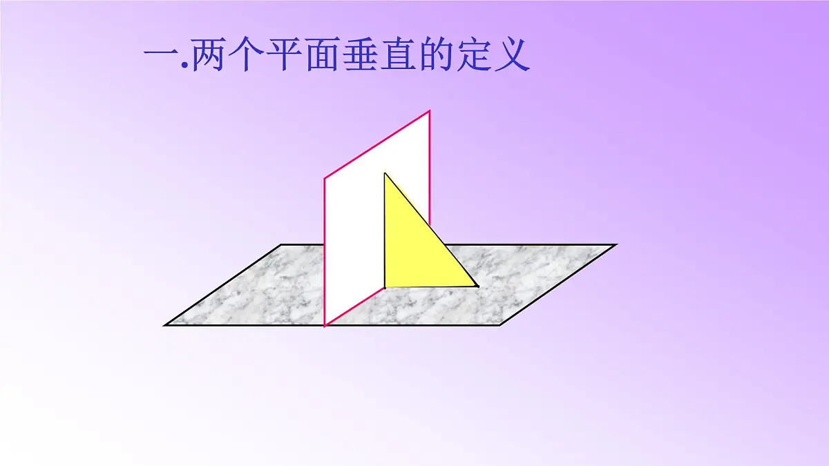 人教课标B版高中数学必修2 1-2-3空间中的垂直关系：平面与平面垂直-课件第3页
