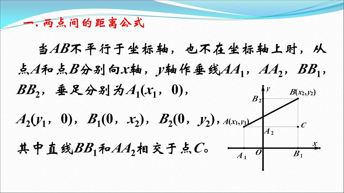 人教课标B版高中数学必修2 2-1-2平面直角坐标系的基本公式 教学设计课件PPT第2页
