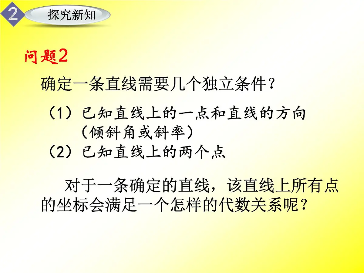 人教课标B版高中数学必修2 2-2-2《直线的点斜式方程》课件第4页