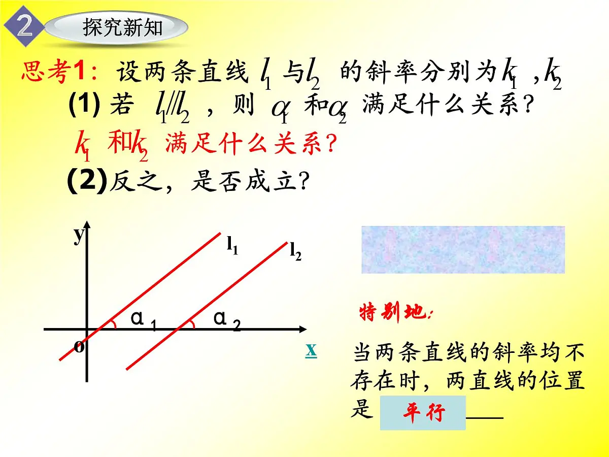 人教课标B版高中数学必修2 2-2-3《两条直线平行与垂直的判定》课件第4页