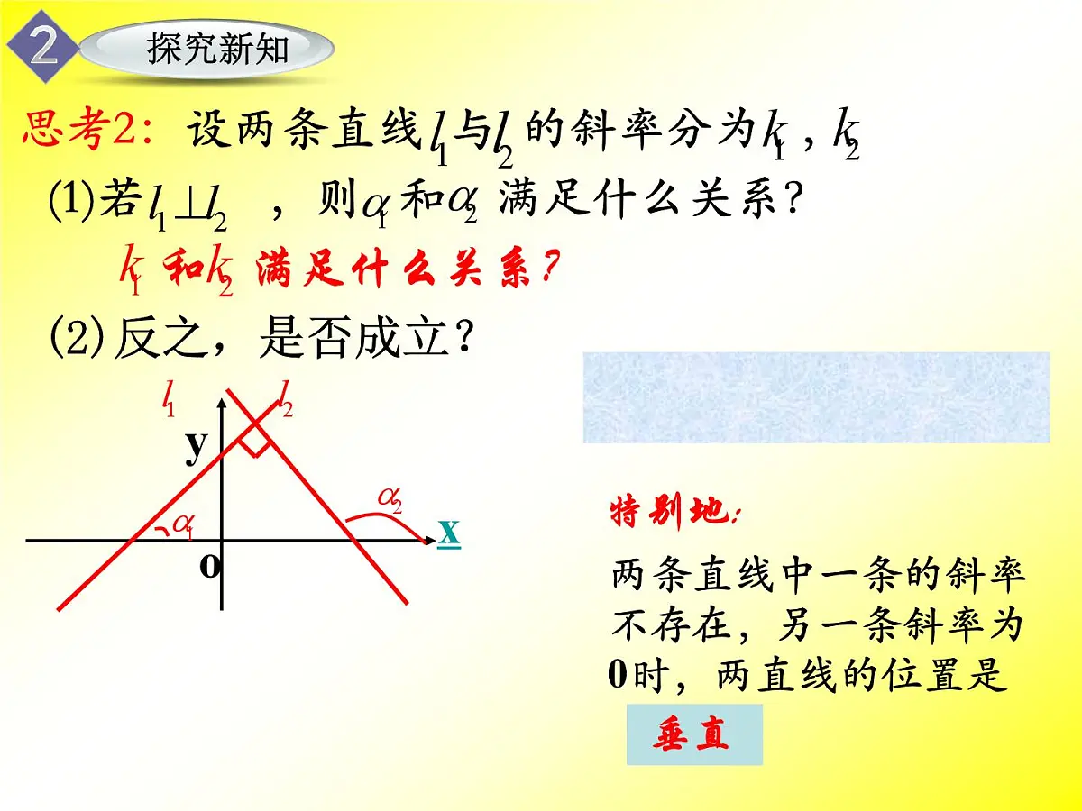 人教课标B版高中数学必修2 2-2-3《两条直线平行与垂直的判定》课件第5页