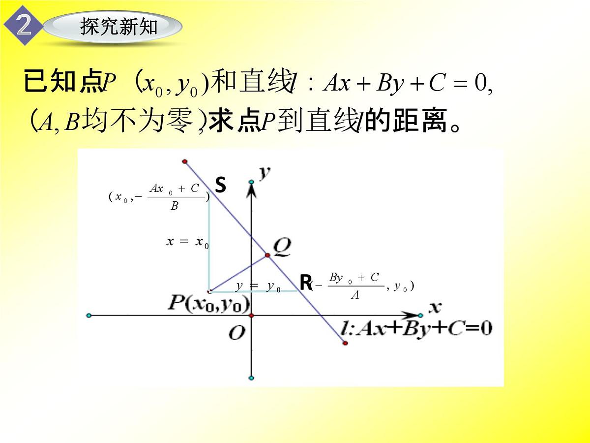 人教课标B版高中数学必修2 2-2-4《点到直线的距离及两平行线间的距离》课件第5页