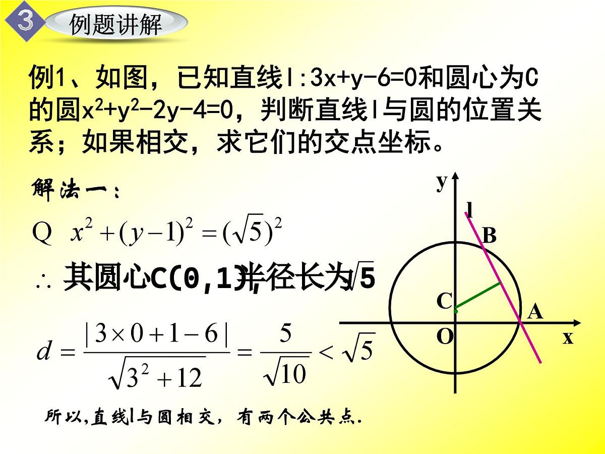 人教课标B版高中数学必修2 2-3-3《直线与圆的位置关系》课件第8页