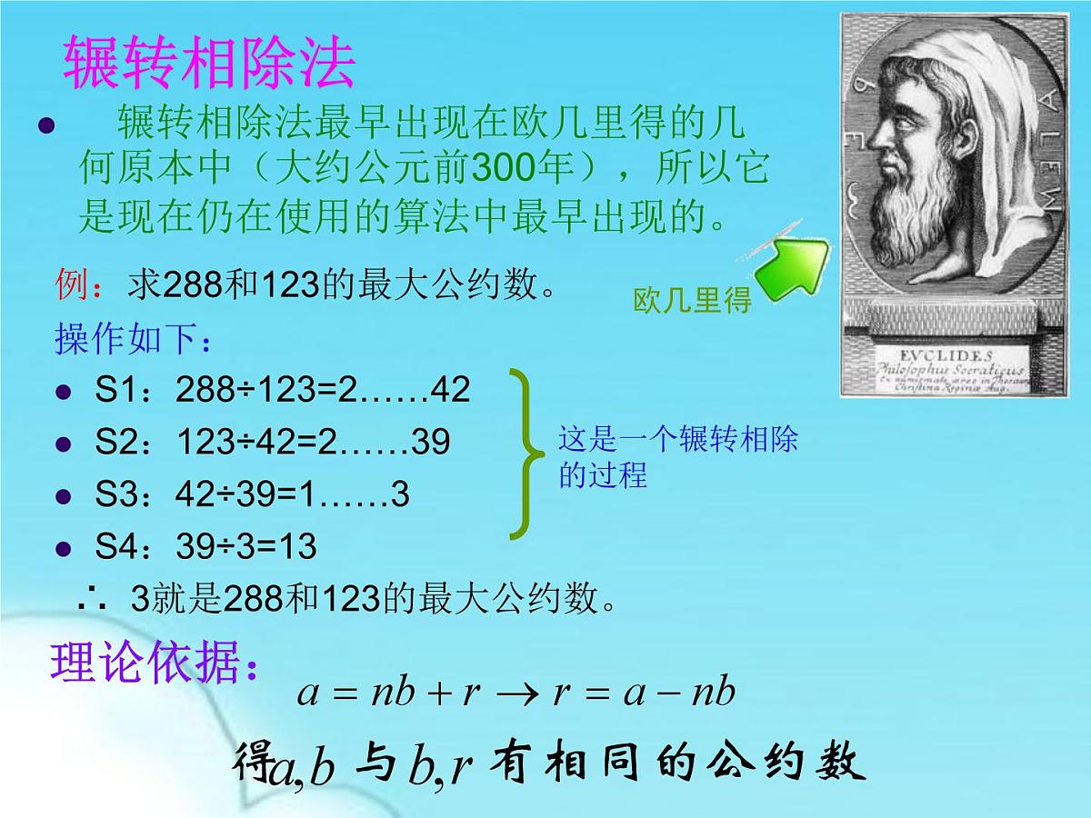 人教课标B版高中数学必修3 1-3《中国古代数学中的算法案例》课件第7页