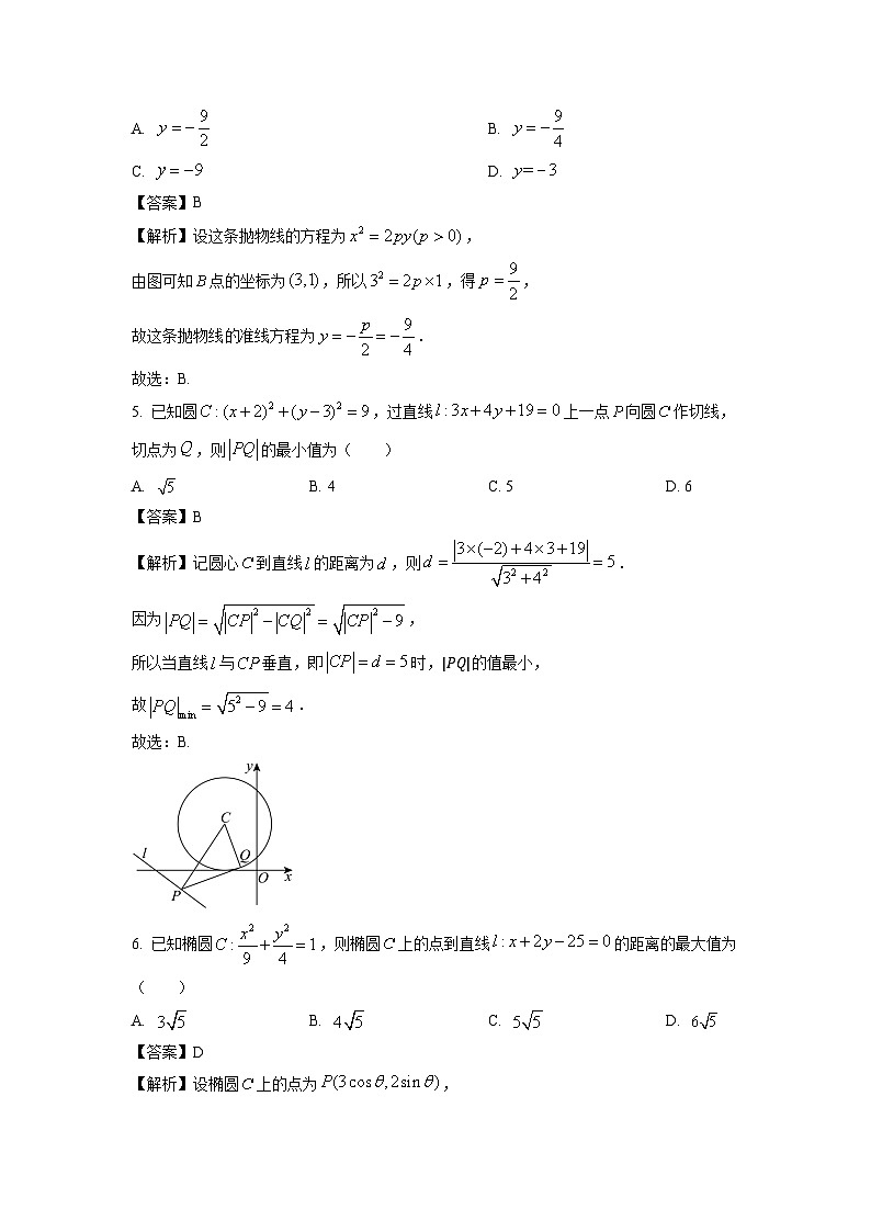河南省南阳市2024-2025学年高二上学期期中适应性考试数学试卷（解析版）第2页