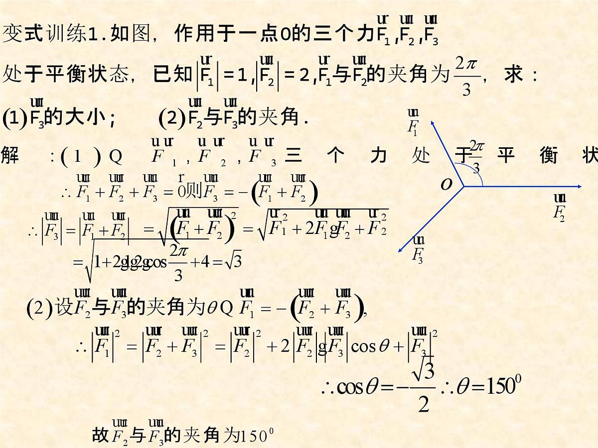 人教课标B版高中数学必修4 2-4-2《向量在物理中的应用》 课件第5页