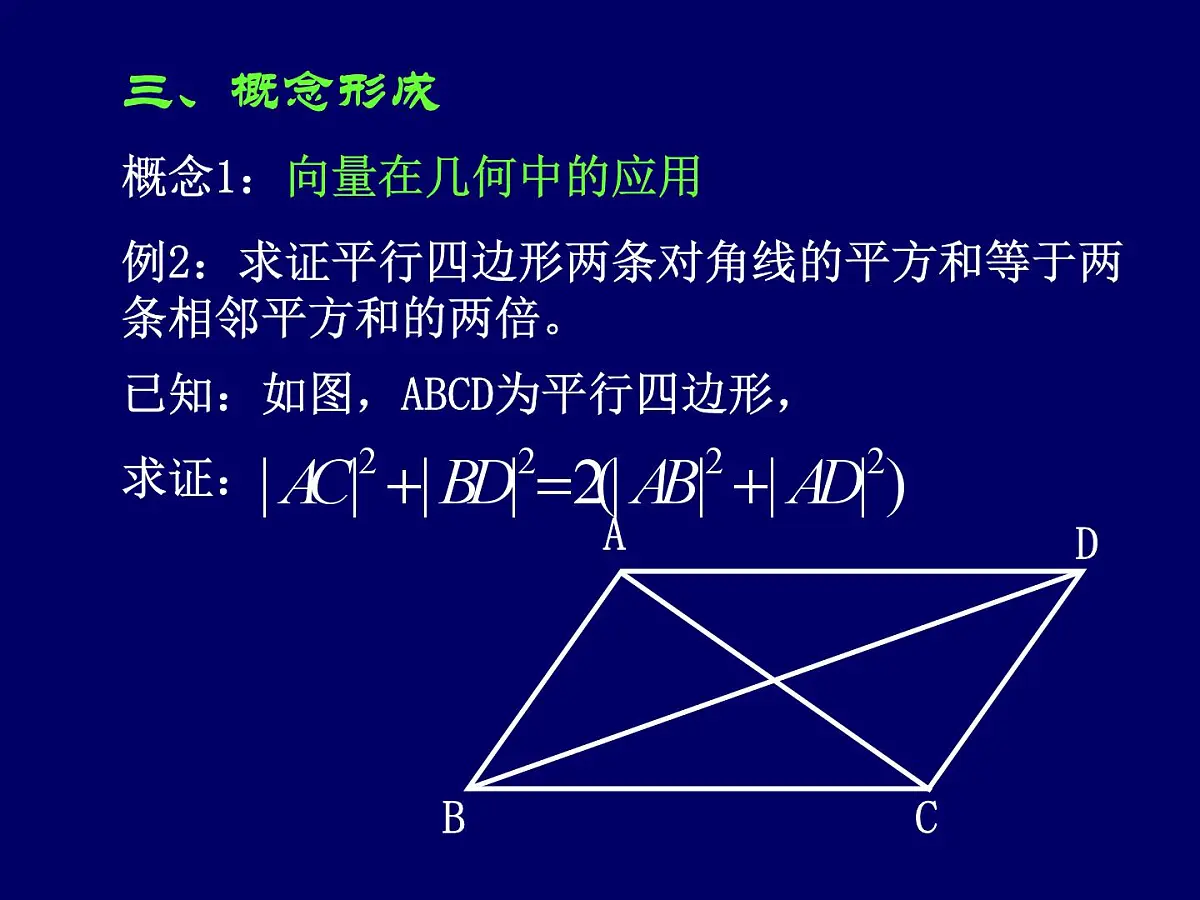 人教课标B版高中数学必修4 2-4-1《向量在几何中的应用》课件第5页