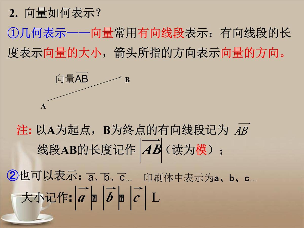 人教课标B版高中数学必修4 2-1-1《向量的概念》 课件第5页