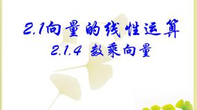 高中数学数乘向量教课课件ppt