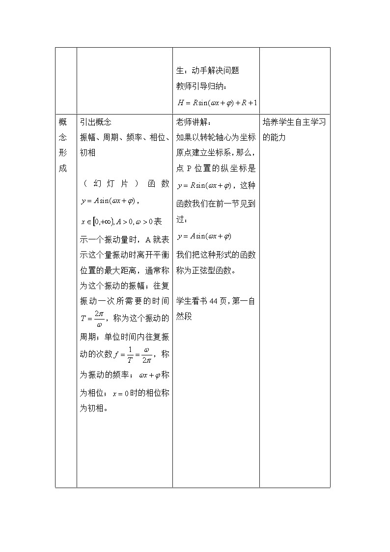 人教课标B版高中数学必修4 1-3-1《正弦函数的图象与性质（第3课时）》-教学设计第2页