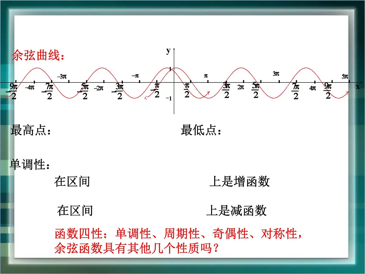 人教课标B版高中数学必修4 1-3-1《正弦、余弦函数的性质》课件第3页