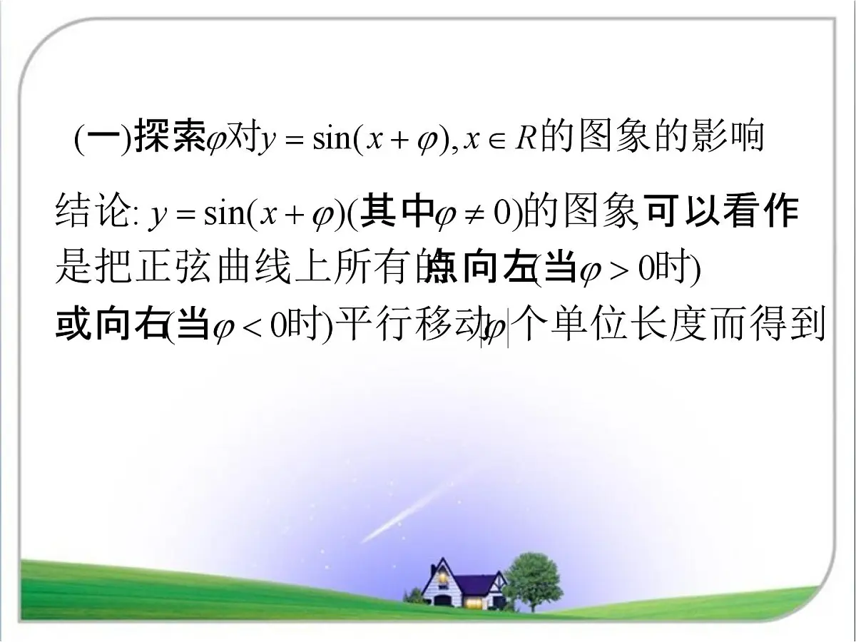 人教课标B版高中数学必修4 1-3-1《正弦型函数y＝Asin(ωx＋φ)》 教学课件第4页
