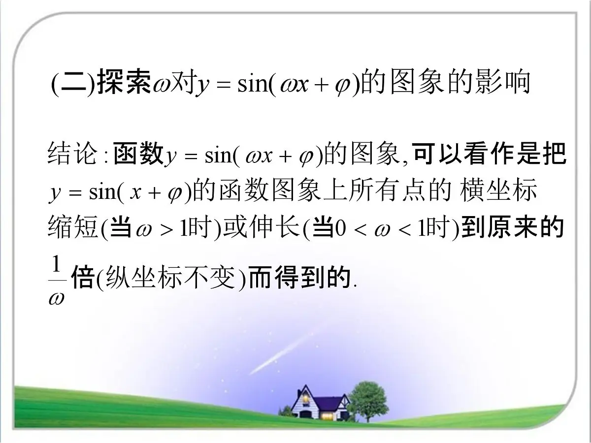 人教课标B版高中数学必修4 1-3-1《正弦型函数y＝Asin(ωx＋φ)》 教学课件第5页