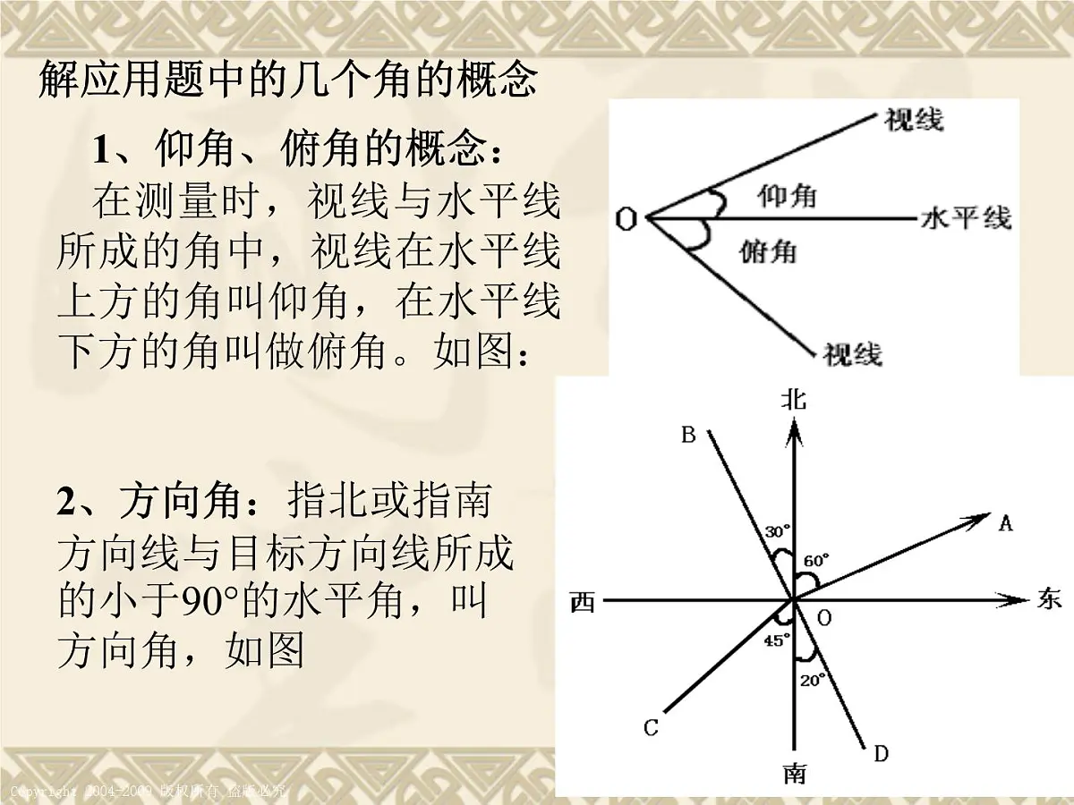 人教课标B版高中数学必修5 1-2应用举例 课件第4页