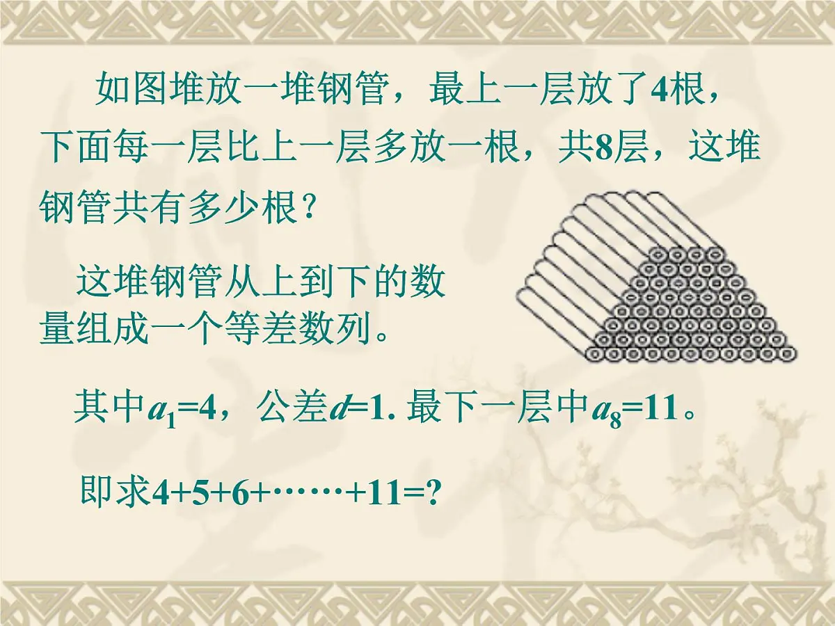 人教课B标版高中数学必修5 2-2-2等差数列的前n项和-课件第2页