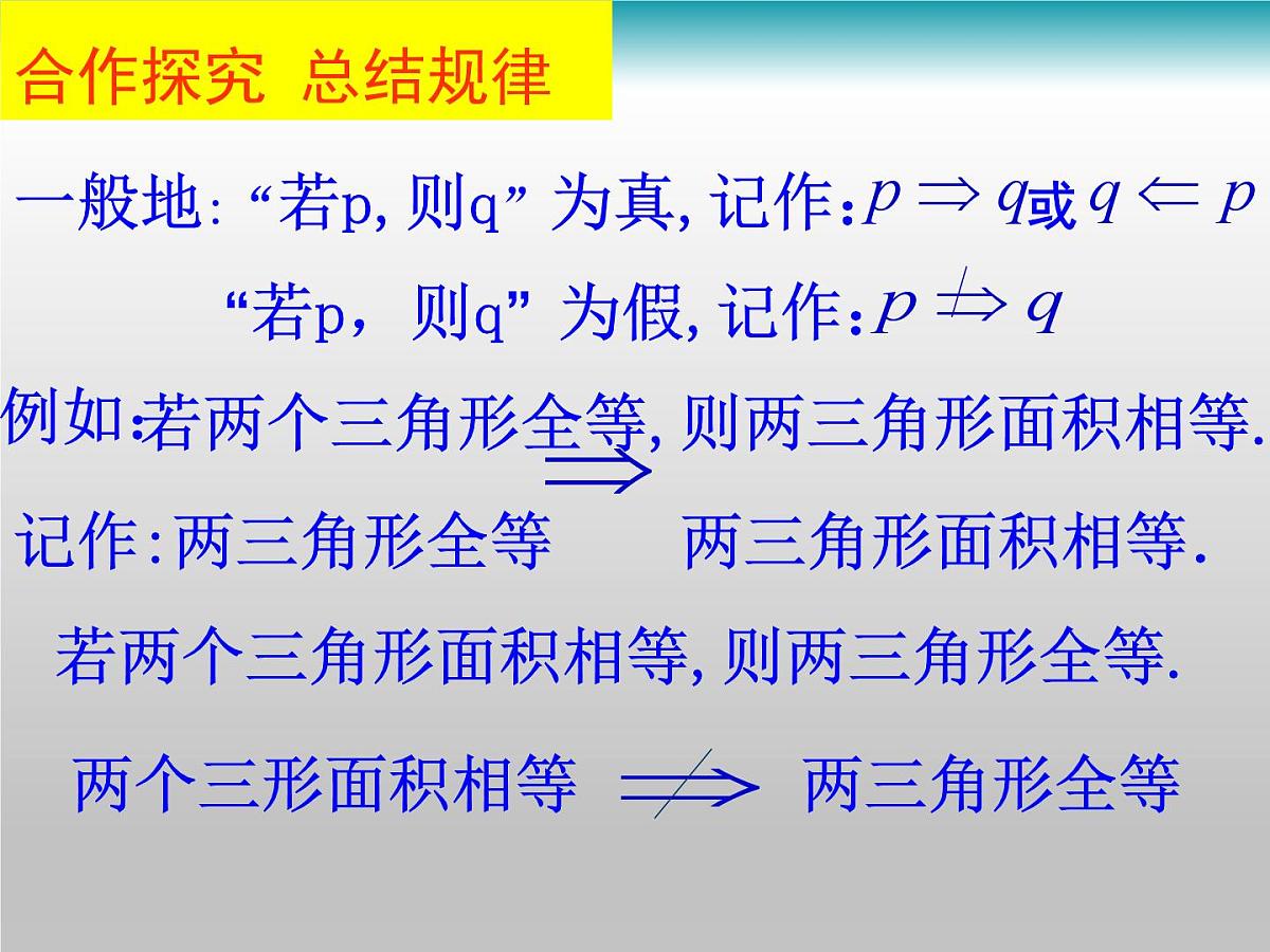 人教课标B版高中数学选修1-1 1-3-1《推出与充分条件、必要条件》课件第3页