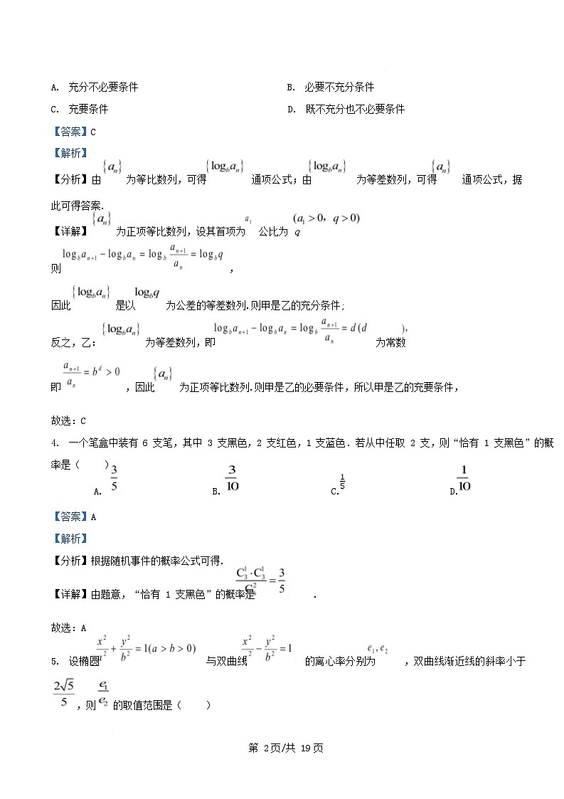 浙江省杭州市八县区2024_2025学年高二数学上学期期末考试试题乙卷含解析第2页