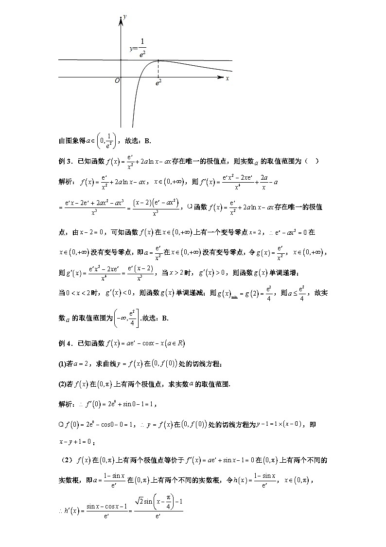 2026年新高考数学专题复习学案  13.已知极值点个数求参数及应用第2页