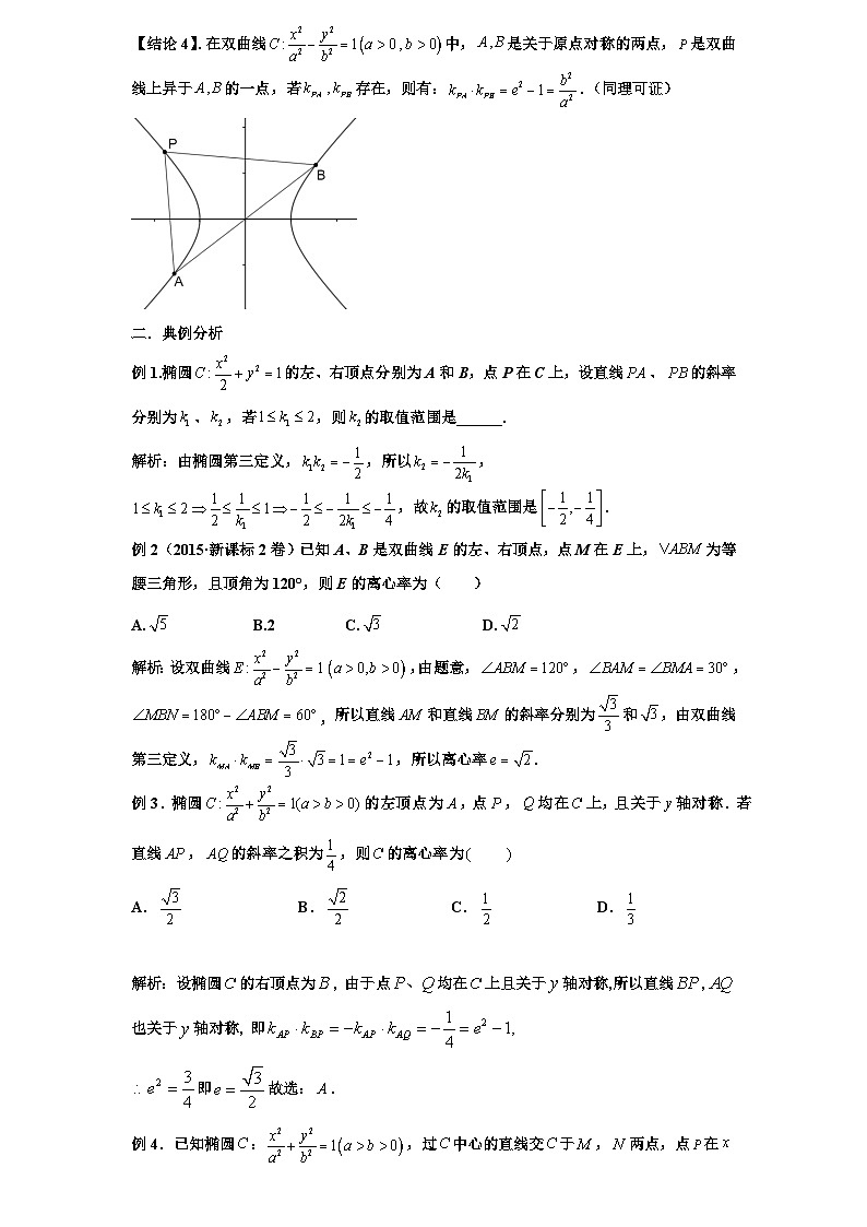2026年新高考数学专题复习学案  93.有心圆锥曲线的第三定义及四大应用第2页