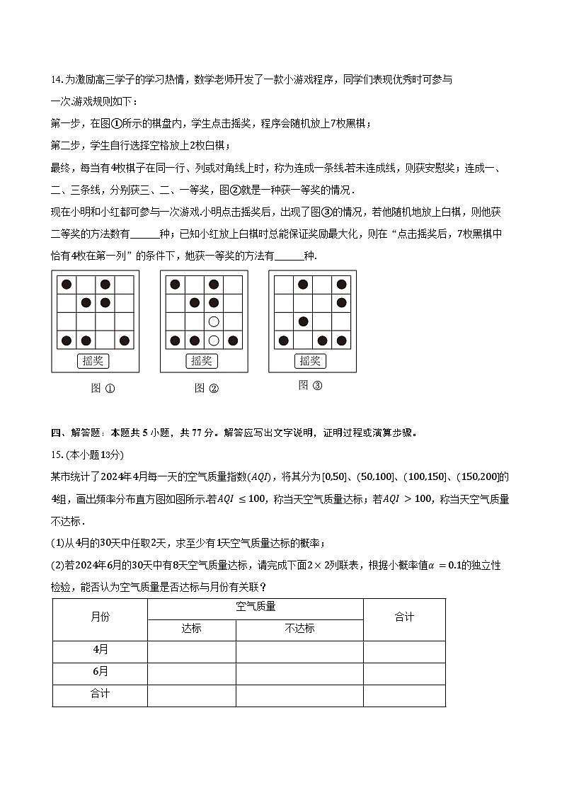2024-2025学年云南省文山一中高二（下）期中数学试卷（含答案）第3页