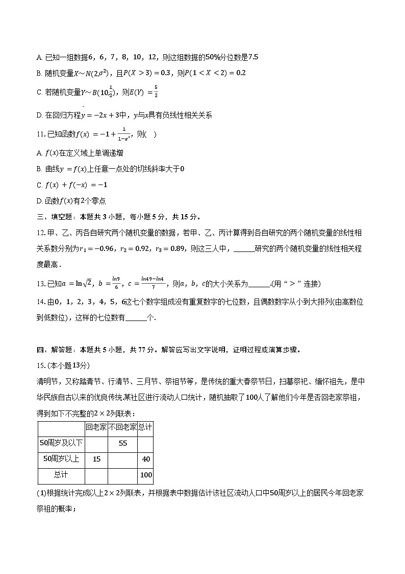 2024-2025学年青海省海南州高级中学高二（下）期末数学试卷（含答案）第2页