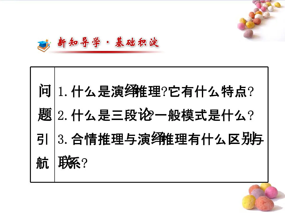 人教课标B版高中数学选修1-2 2-1-2《演绎推理》-教学课件第2页