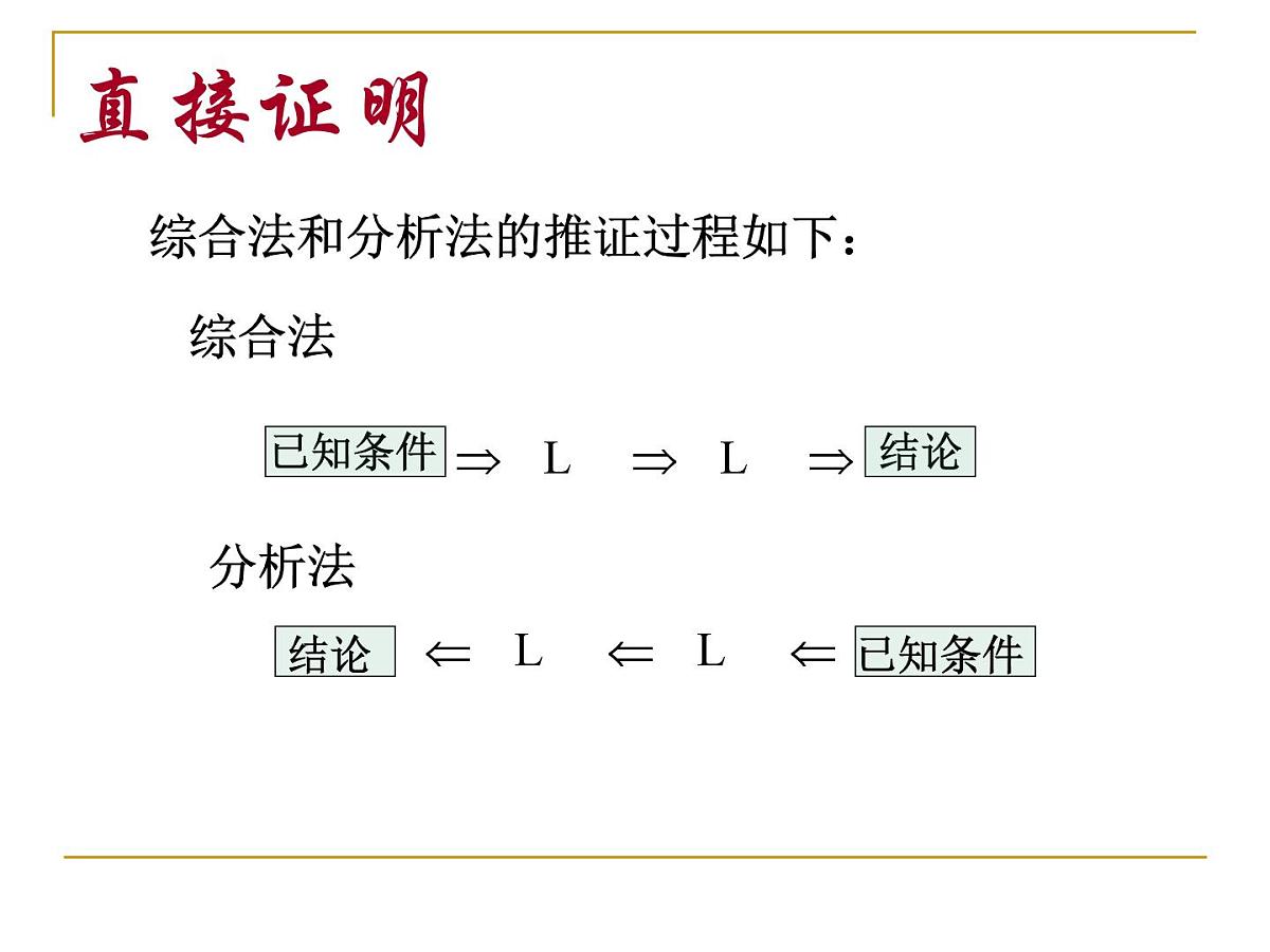 人教课标B版高中数学选修1-2  2-2-1《综合法与分析法》教学课件第7页