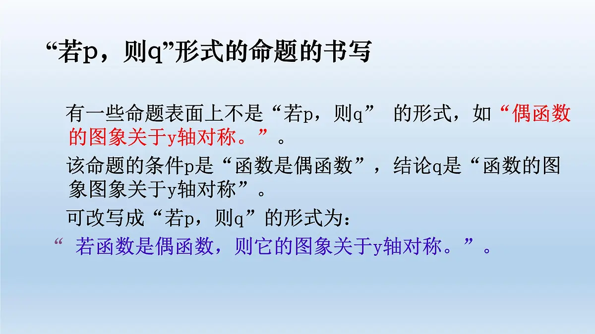 人教课标B版高中数学选修2-1 1-1-1《命题》课件第6页