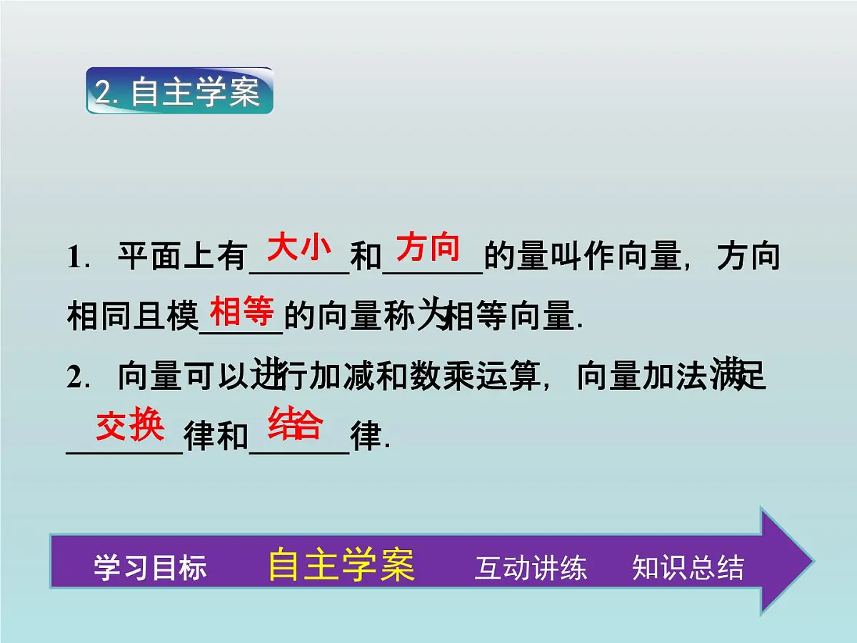 人教课标B版高中数学选修2-1 3-1-1《空间向量的线性运算》教学课件第4页