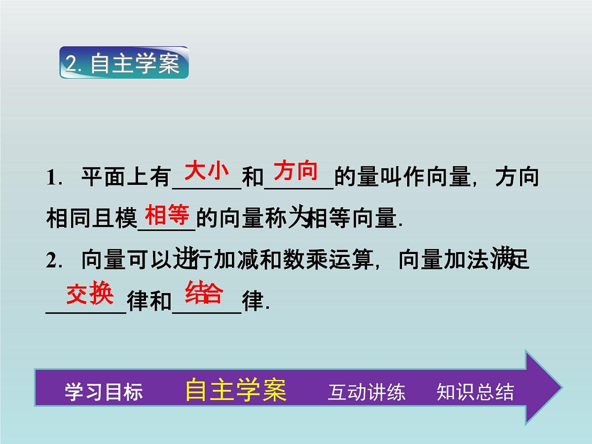 人教课标B版高中数学选修2-1 3-1-1《空间向量的线性运算》教学课件第4页