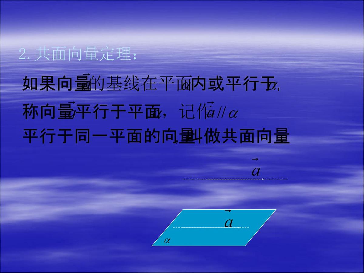 人教课标B版高中数学选修2-1 3-1-2《空间向量的基本定理》教学课件第3页