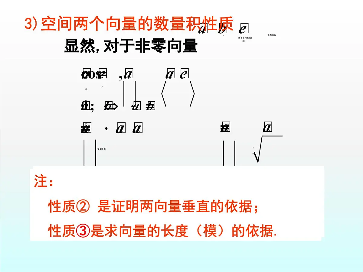 人教课标B版高中数学选修2-1 3-1-3《两个向量的数量积》教学课件第6页