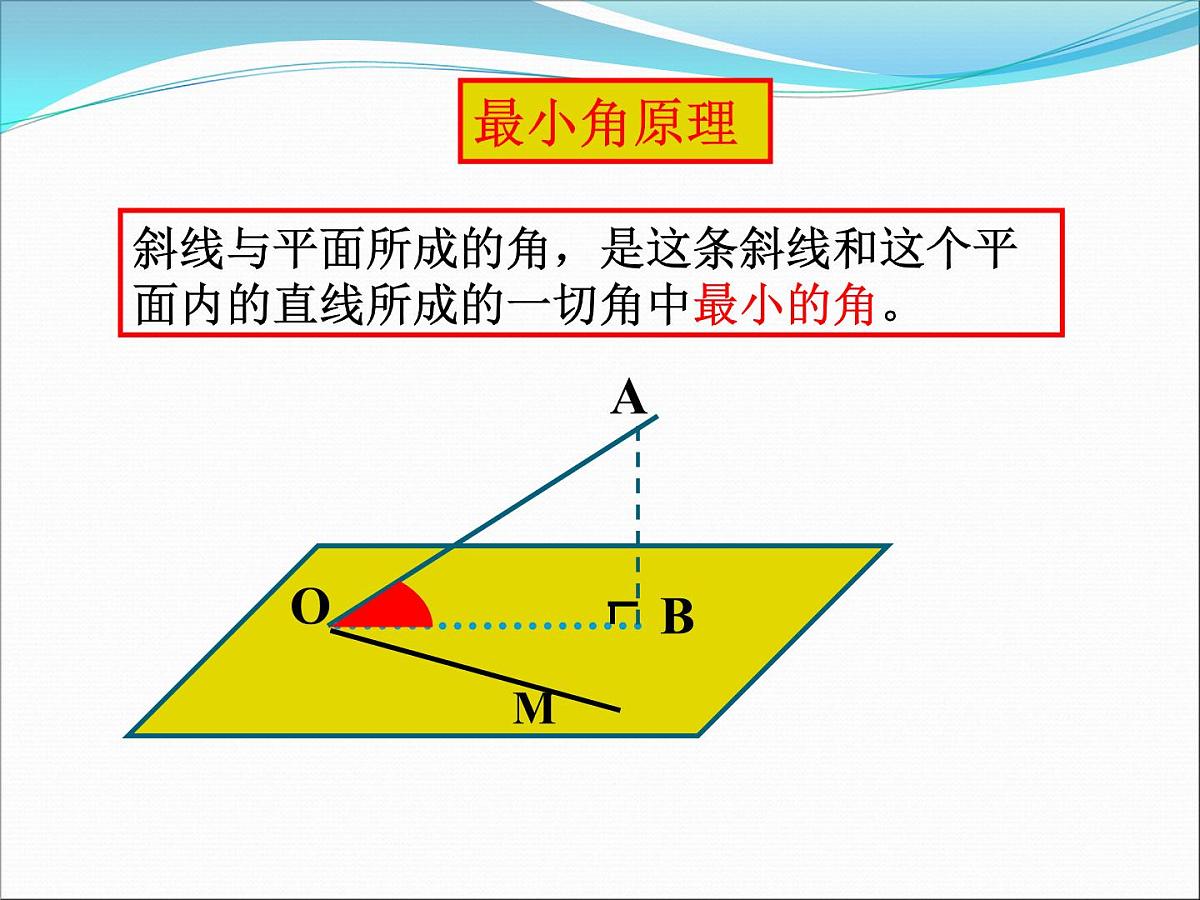 人教课标B版高中数学选修2-1 3-2-3《直线与平面的夹角》教学课件第8页