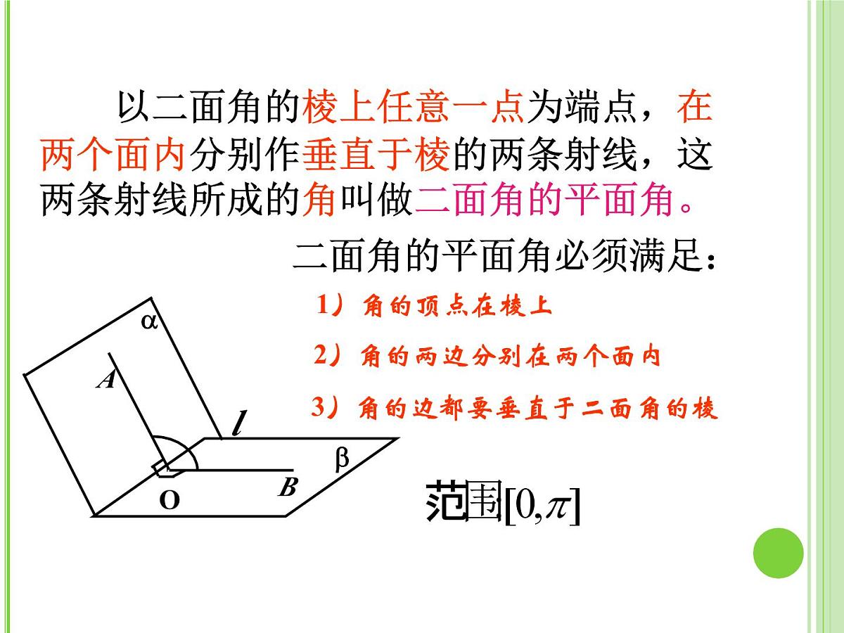 人教课标B版高中数学选修2-1 3-2-4《二面角及其度量》教学课件第6页